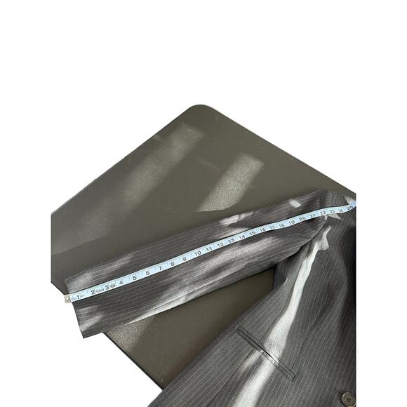 J.Crew 1035 Super 20's Gray Pinstripe Office Work Academia Wool Blazer Size 6 - Picture 10 of 11